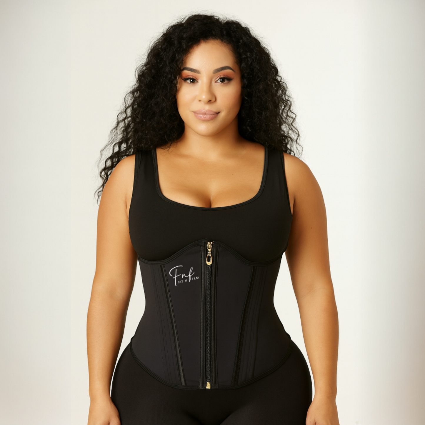 FitnFem High-Compression Waist Trainer Rubber Belt for Women Supportive Fit Everyday Molding Shaping Workout-Friendly Design Faja with Flexible Boning and Seamless All-Season Comfort