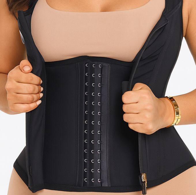 FitnFem High-Compression Waist Trainer Rubber Belt for Women Supportive Fit Everyday Molding Shaping Workout-Friendly Design Faja with Flexible Boning and Seamless All-Season Comfort